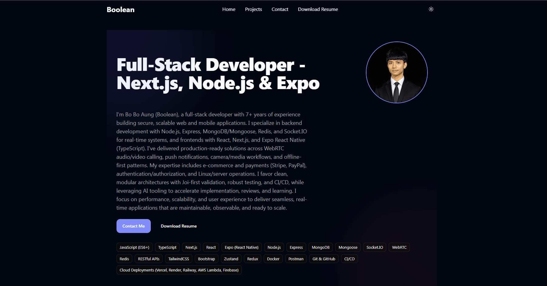 Profile Portfolio - Next.js 15 + TailwindCSS v4 – 1