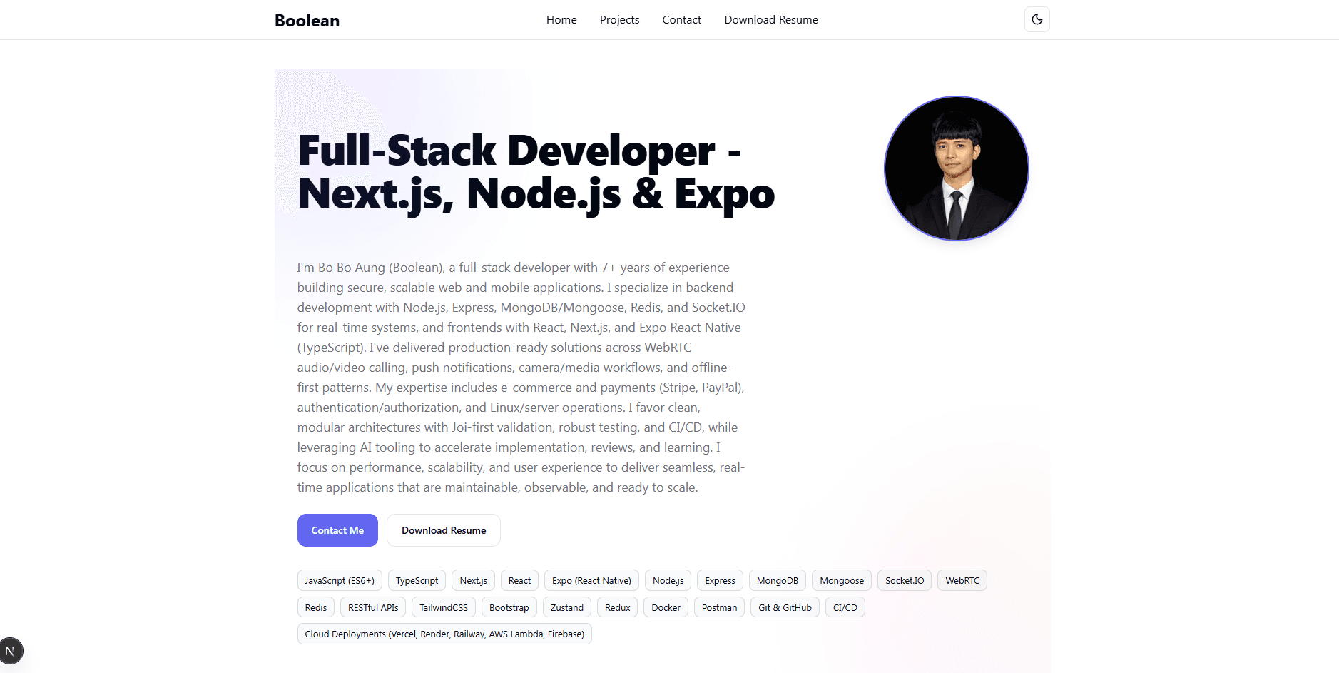 Profile Portfolio - Next.js 15 + TailwindCSS v4 – 5