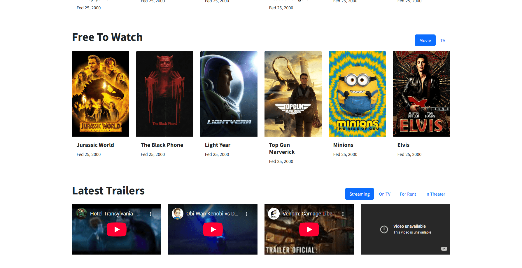 Record Film Production (HTML, CSS, Bootstrap) – 3
